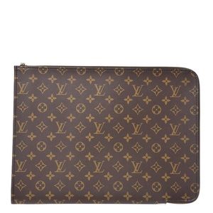 Louis Vuitton Monogram Poche Documents Portfolio Holder Large Laptop Case